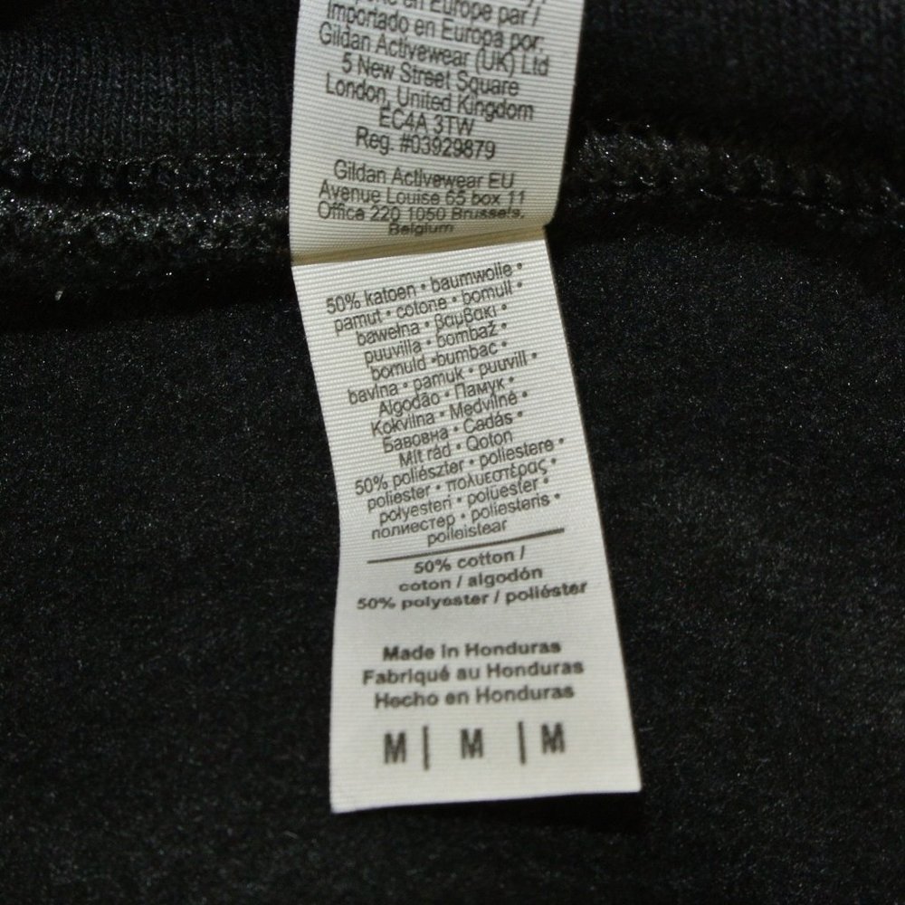 WENDY'S Hamburgers Black Sweatshirt Employee Uniform Shirt Size M Medium - Picture 9 of 10